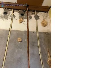 Loodgieter Doorboorde gasleiding Doorboorde gasleiding