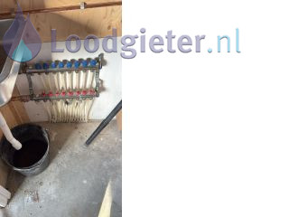 Loodgieter Loodgieterswerk Druktest op de vloerverwarming